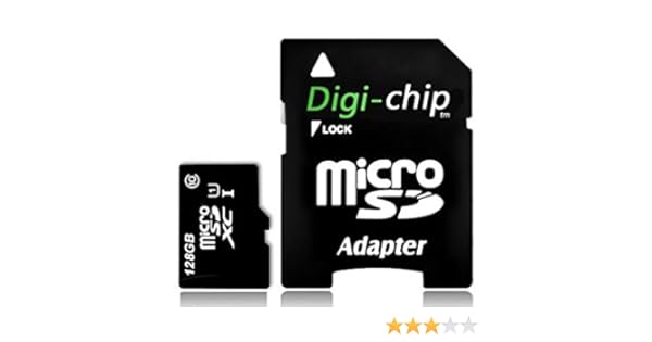 Digi Chip 128GB Micro-SD Memory Card for Motorola Moto G4, G4 Play, G4 Plus, Moto Z, Moto Z Force Cell Phones