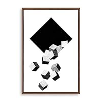 Framed Canvas Wall Art Abstract Colorful Canvas Prints Home Artwork Decoration for Living Room,Bedroom - 16x24 inches