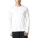 adidas Men's Response Long Sleeve Tee, White, Large
