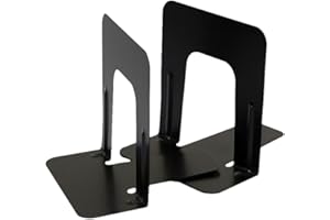 OfficemateOIC Bookends, 5 Inches, Non-Skid Base, Black, 1 Pair (93001)