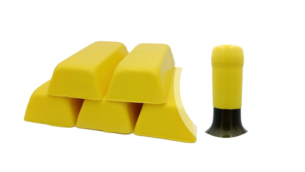 Generico 500 g Yellow Shellac or Soft Sealing Wax for Sealing Bottles of Wine, Beer, Grappa, Liquor (Yellow-02)