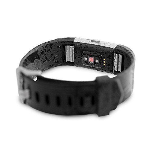 Waterfi Waterproof Fitbit Alta HR – Silver/Black (Large) in Oman