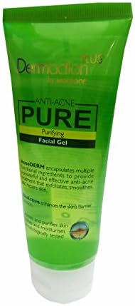 Dermaction Plus by Watsons Anti-Acne Pure Purifying Facial Gel. Cleanse and purifies skin. Soothes and moisturise. Dermatologically tested. (100 ml./ pack)