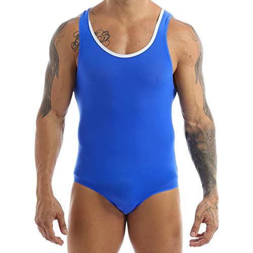 FEESHOW Mens Fitness Sports Jumpsuits Swimsuit Yoga