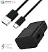 Fast Wall Charger 4 Ft Type-C to USB Cable set for Samsung Note 9, Galaxy S8, Galaxy S9, Note 8, Galaxy S9 Plus, Quick charger set by Truwire (Fast Wall Charger + Type-C Cable) Charge up to 50% faster
