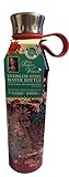The Pioneer Woman Stainless Steel Water Bottle 18 Ounce 24 Hrs Cold 12 Hrs Hot (Red)