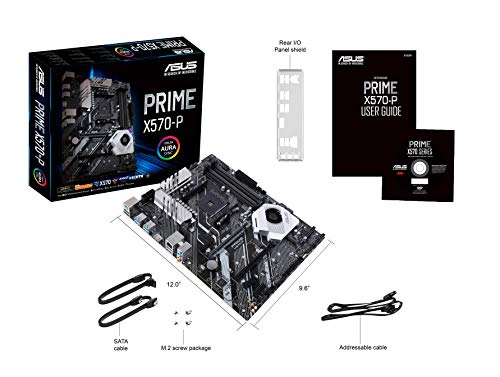 ASUS-PRIME-X570-P-Placa-base-ATX-AMD-AM4-con-PCIe-40-12-etapas-de-potencia-DrMOS-DDR4-4400MHz-dos-M2-HDMI-SATA-6-Gbs-y-conector-USB-32-Gen-2