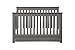 DaVinci Piedmont 4-in-1 Convertible Crib with Toddler Bed Conversion Kit in Slate, Greenguard Gold Certified