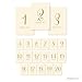 Andaz Press Table Numbers 1-20, Gold Glitter Print, 4x6-Inch Single-Sided Cardstock Signs, Ivory
