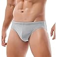 AIMPACT Mens Vintage Swim Briefs Sexy Bikini Swimwear Quick Dry Retro Swimsuit with Drawstring
