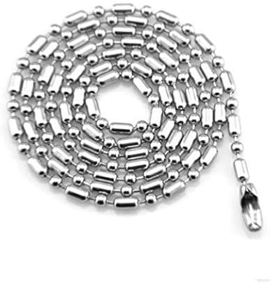 1PCS Dog Tag Men Women Stainless Steel Pendant Chain Necklace Gift
