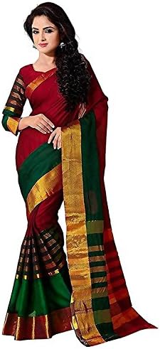 Indira Designer Art Silk Saree with Blouse Piece