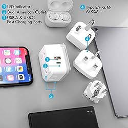 Ceptics International Power Plug Adapter Travel
