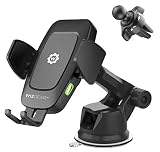 WizGear Automatic Wireless Car Charging Mount, With Telescopic Arm and Air Vent, Qi 10W 7.5W and 5W Fast Charging with Smartphone Holder For iPhone Xs Max XR 8 Samsung S10 S9 (New Full Automatic Arms)