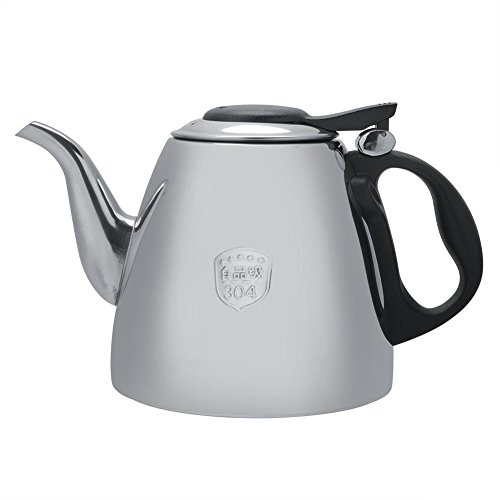 Garsent Stainless Steel Teapot, Teapot with Handle Heat Resistant Tea Kettle Teapot for Kitchen, Cafeteria, Hotel, Restaurant, and Office.(1.2L)