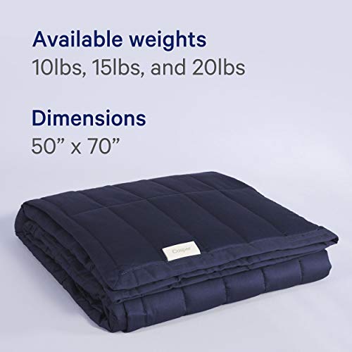 Casper Sleep 951000208003 Weighted Blanket, 20 pounds, Indigo