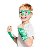 Green Superhero Eye Mask and Powerbands - Kids