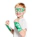 Green Superhero Eye Mask and Powerbands - Kids
