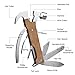 Multi-Purpose Hammer,KUSONKEY 12 in 1 Mini Portable Hammer with Nail Puller,Wire Cutter,Knives,Nail File,Plier,Screwdrivers,Saw,Bottle Opener,Wooden Christmas Gift for Men,Father,Husband,Boyfriend
