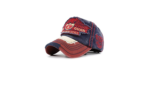 zhuzhuwen Americana Gorra de béisbol Bordado Lavado Viejo ...