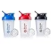 BlenderBottle Classic Shaker Bottle Perfect for Protein Shakes and Pre Workout, 20-Ounce (3 Pack), Blue, Red, Black