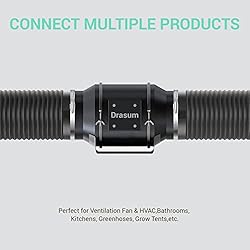Drasum 6 Inch Duct Easy-to-Install 8-Feet Air Duct