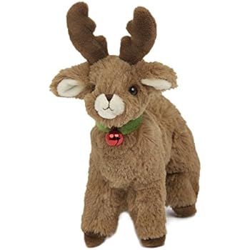 Bearington Jolly Christmas Plush Stuffed Animal Reindeer Reindeer, 6 inches