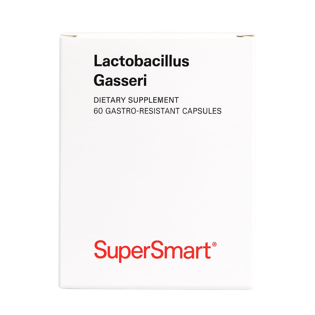 Supersmart - Probiotic Strain - Lactobacillus Gasseri - Optimal Delivery of 6 Billion Micro-Organisms (cfu) Per Day - Restores The Balance of intestinal Microflora | Non-GMO & Gluten Free - 60 Dr Caps