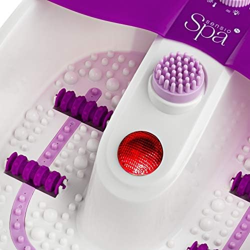 Sensio Spa Heated Foot Spa Massager with Bubbles, Red Light & Massage Rollers - Image 4