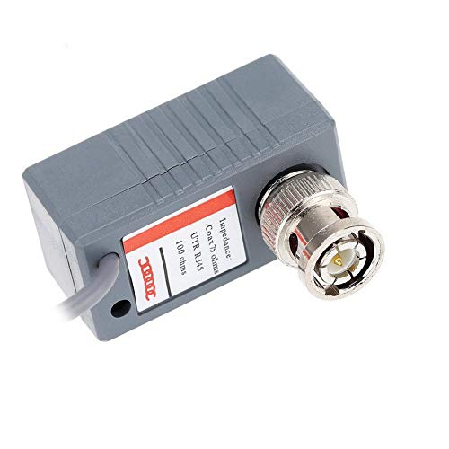 Practical CCTV Coax BNC Video DC Power RCA Audio Balun Transceiver to CAT5e 6 Balun with BNC RCA and Male DC Plug