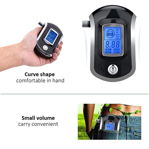 USHOT Digital LCD Police Breathalyzer Breath Test Alcohol Tester Analyzer Detector - Thumbnail 4