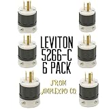 Leviton Grounding Plug Indust. 15 Amp 2 Pole, 3 W Nema 5 - 15 Pole Csa B/W Carded