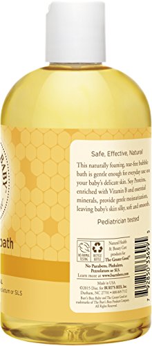 Burt’s Bees Baby Bubble Bath, Tear Free Baby Wash, 12 Fluid Ounces