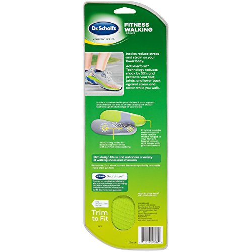 Dr-Scholls-FITNESS-WALKING-Insoles-Reduce-Stress-and-Strain-on-your-Lower-Body-while-you-Walk-and-Reduce-Muscle-Soreness-for-Mens-8-14-also-available-for-Womens-6-10