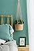 Mkono Jute Rope Hanging Planter Woven Plant Basket Indoor Up to 7