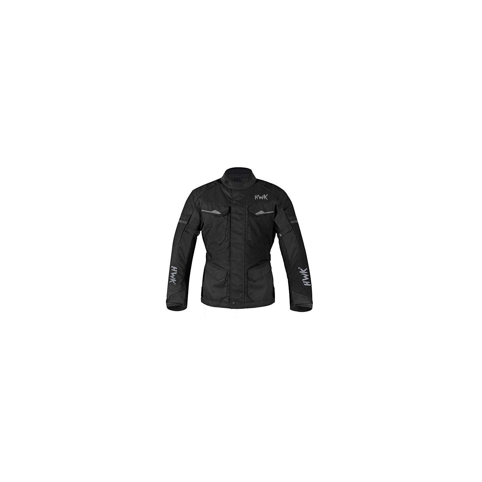 HWK Motorcycle Jacket for Men Adventure/Touring with Cordura Textile