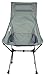 MARCHWAY Lightweight Portable Folding High Back Camping Chair with Pillow for Outdoor Sport and Travel (Green)