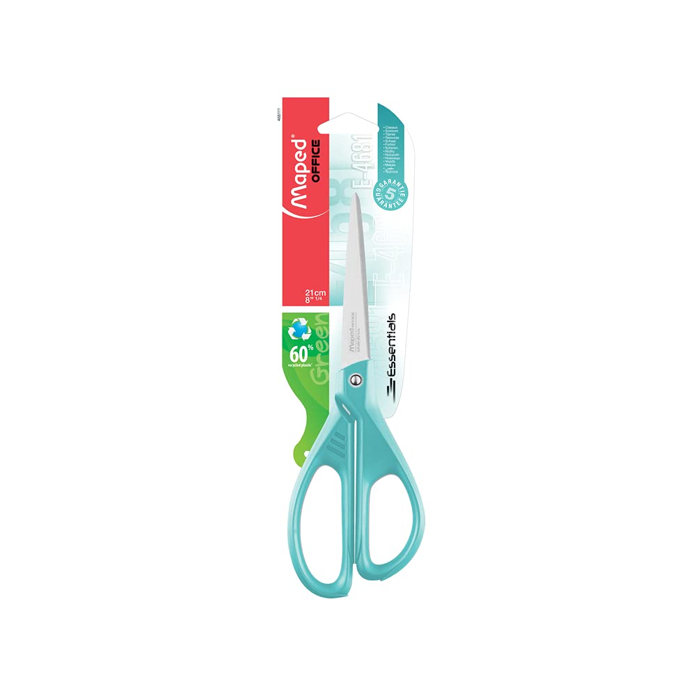 Essentials Scissors Colour 21 cm Glitter Blue. MAPED 468111