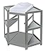 Diaper Corner Baby Changing Table with Pad, Hamper and Basket