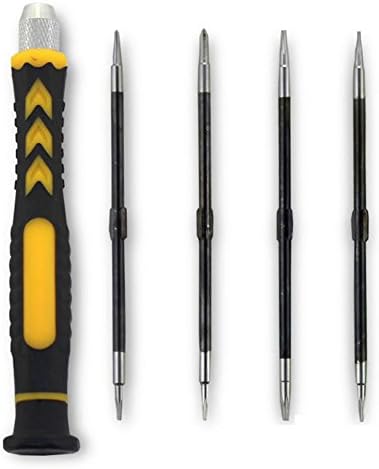 8pc Mini Flathead and Phillips Micro Precision Head Small Screwdriver Set CRV Eyeglasses Watches Electronics Computer Tools Repair Kit,4Pack