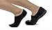 Bam&bü Women's Premium Bamboo Viscose No Show Casual Socks - 4 Pairs - Black - Small 5-7.5