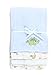 Spasilk Boys' Newborn 3 Pack 100% Cotton Burp Cloths, Blue Dino, One Size, (BC 008)