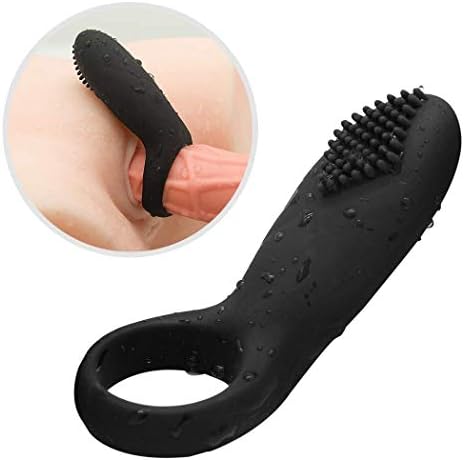 USB Waterproof Charging Flirting Tongue Vibration Ring Band Vibration Shaking Tongue Clock Ring for Men