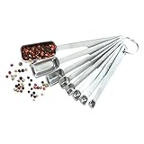 Norpro 3063 8-Piece Stainless Steel Measuring Spoon Set (2, Metallic)