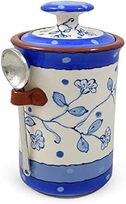Amazon Com American Handmade Terra Cotta Pottery Kitchen Canister