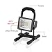 LED Portable Lights - Vaincre Spotlights Work Lights with Magnet Base - 15W 24 LED Built-in Rechargeable Lithium Batteries with USB Ports to Charge Mobile Devices (Black)
