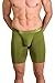 OBVIOUSLY Spectra 2.0 Collection - AnatoFREE Boxer Brief 9 inch Leg - Olive Green - Medium