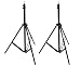 AmazonBasics Aluminum Light Photography Tripod Stand with Case - Pack of 2, 2.8 - 6.7 Feet, Black primary