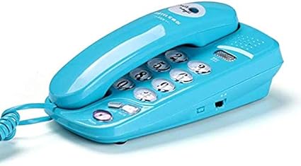 Radvihay Retro Telefon Telefon Festnetz Wandtelefon Buro Hotel Kleines Nebenstellentelefon Weiss Und Blau Color Blue Amazon De Kuche Haushalt