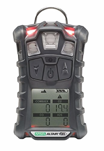 MSA Safety 10110715 Altair 4X Multi Gas Detector, Charcoal